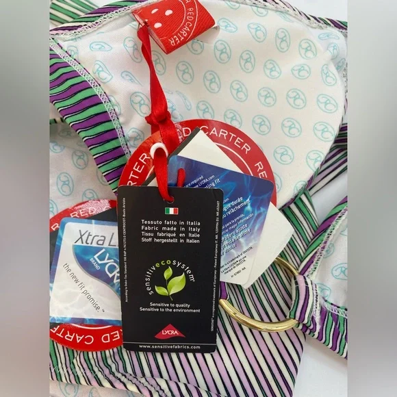 Red Carter bikini - Picture 3 of 4